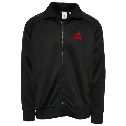 

PUMA Mens PUMA Staple T7 Jacket - Mens Black/Red Size M