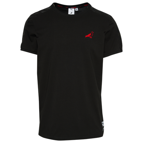 

PUMA Mens PUMA Staple T7 T-Shirt - Mens Black/Red Size XL