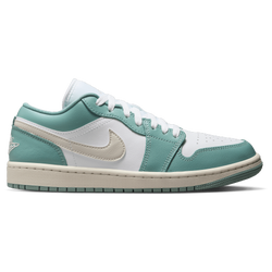 Women's - Jordan Air Jordan Retro 1 Low Slip  - White/Light Orewood/Cannon