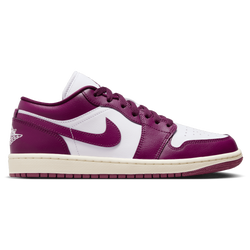 Women's - Jordan Air Jordan Retro 1 Low Slip  - White/Bordeaux/Sail