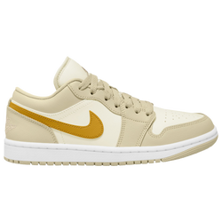Pour femmes - Jordan AJ 1 à tige basse - Blanc/Jaune