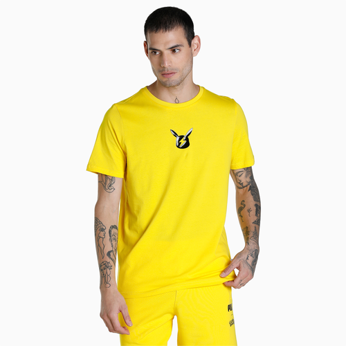 

PUMA Mens PUMA X Pokemon T-Shirt - Mens Black/Yellow Size M