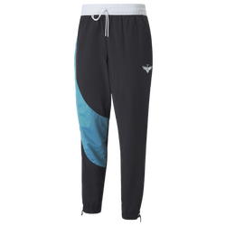 Men's - PUMA Melo Clyde Pants - Puma Black/Sunset Glow