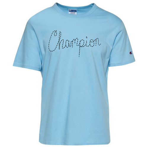 

Champion Mens Champion Varsity T-Shirt - Mens Candid Blue/Black Size M