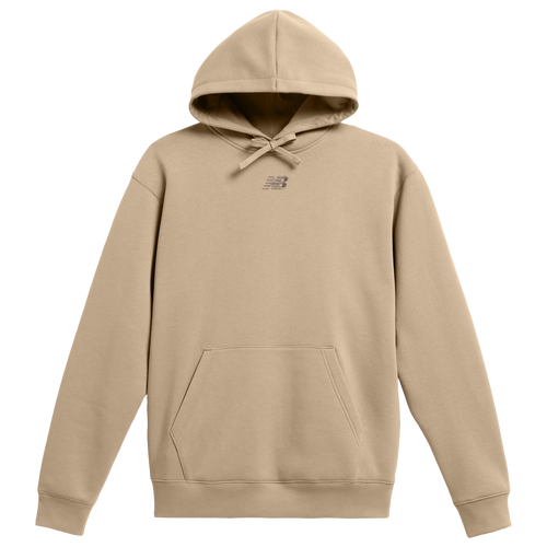 New Balance Mens  Oversized Center Embroidered Hoodie In Neutral