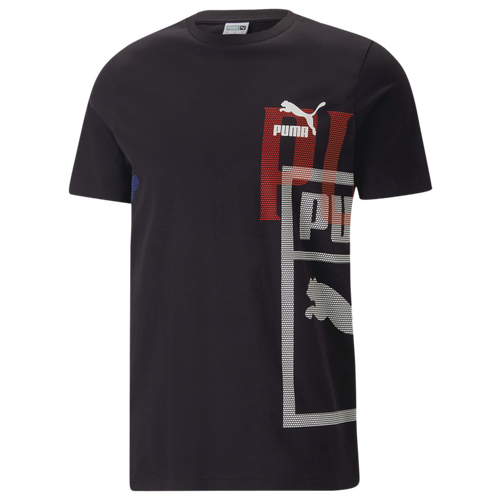 

PUMA Mens PUMA Classics Gen. T-Shirt - Mens Black/Multi Size S