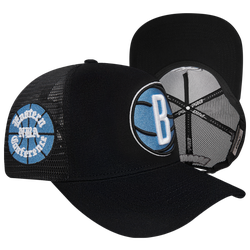 Men's - Pro Standard Nets 3 Peat Trucker Hat - Black/Black