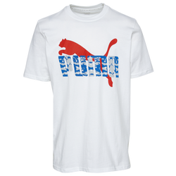 Men's - PUMA Parade T-Shirt - White/Blue