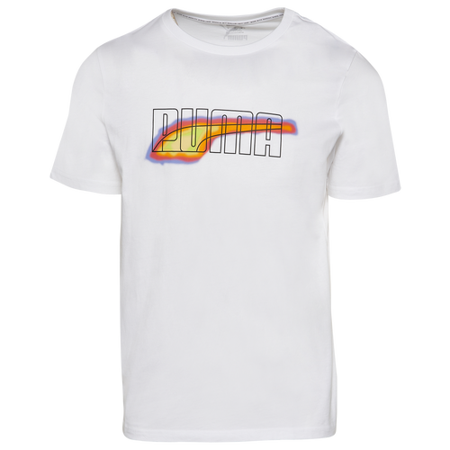 

PUMA Mens PUMA Thermal Logo T-Shirt - Mens White Size M