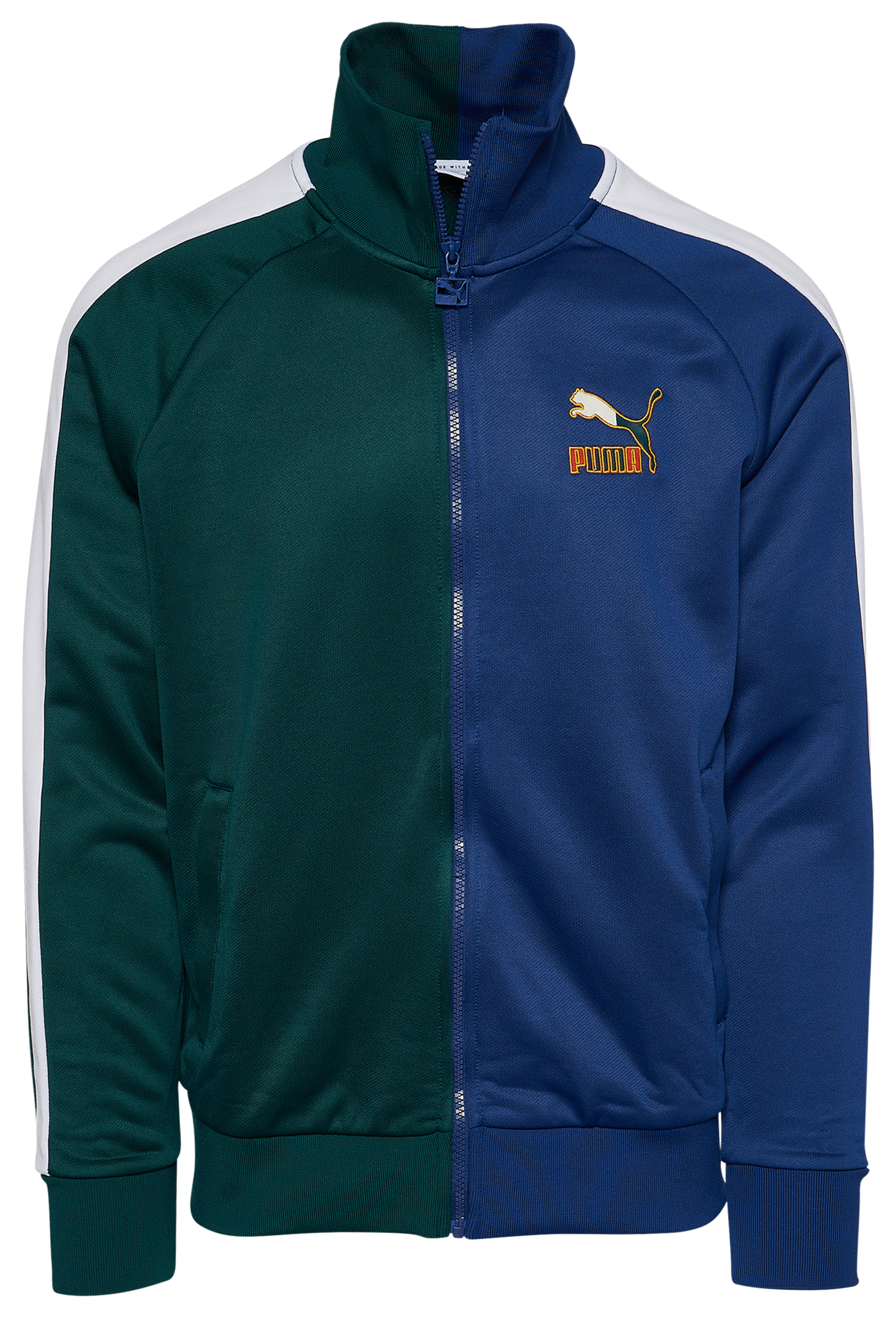 PUMA Iconic T7 Track Jacket in Green for Men