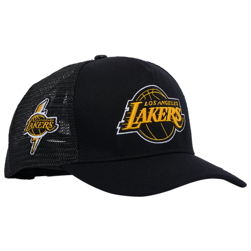 

Pro Standard Pro Standard Lakers Tour Yellow Trucker - Adult Black/Yellow/White Size One Size