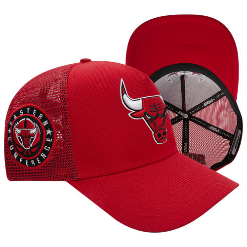 

Pro Standard Pro Standard Bulls Varsity Red Trucker - Adult Red/White/Black Size One Size