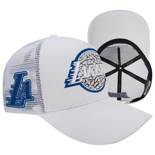 

Pro Standard Pro Standard Lakers Cement Trucker - Adult White/Blue/Gray Size One Size