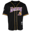 Pro Standard Lakers NBA Button Up Mesh T-Shirt - Men's Black