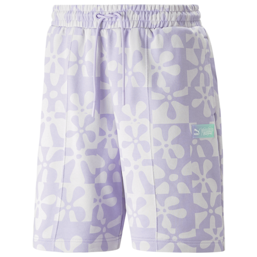 

PUMA Mens PUMA Spongebob AOP Shorts - Mens Vivid Violet/Vivid Violet Size S