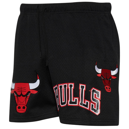 

Pro Standard Mens Chicago Bulls Pro Standard Bulls NBA Button Up Mesh Shorts - Mens Black Size S