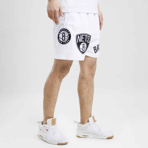 

Pro Standard Mens Brooklyn Nets Pro Standard Nets NBA Button Up Mesh Shorts - Mens White Size XXL