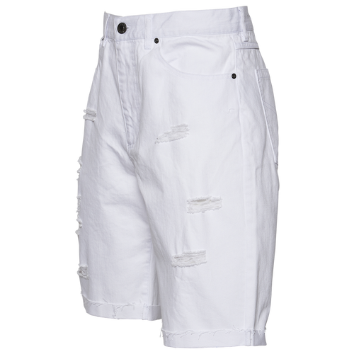 

CSG Mens CSG Fray Away Denim Shorts - Mens White/White Size 30