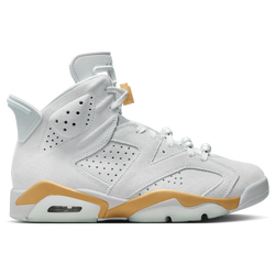 Women's - Jordan Retro 6  - Pure Platinum/Glacier Blue/Metallic Gold