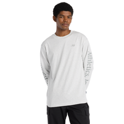 Men's - New Balance Athletics Classic Long Sleeve T-Shirt - Grey/Black
