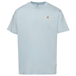 Men's - New Balance Woven Label T-Shirt - Oxford Blue/White