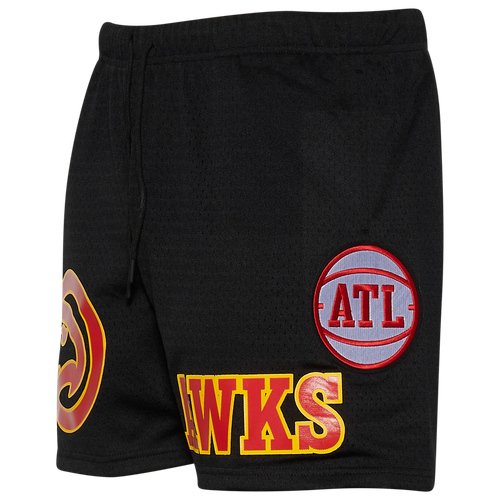 

Pro Standard Mens Atlanta Hawks Pro Standard Hawks NBA Button Up Mesh Shorts - Mens Black Size M