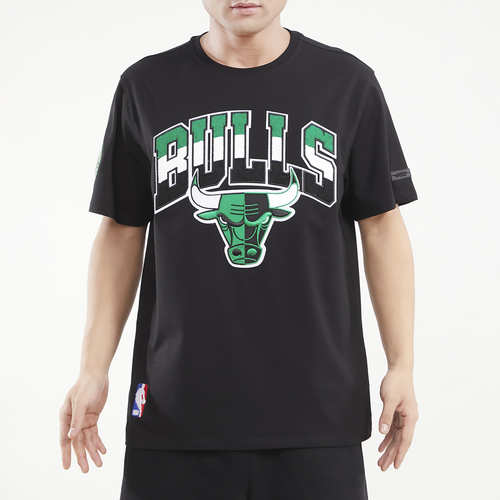 

Pro Standard Mens Pro Standard Bulls Varsity Green T-Shirt - Mens Black/Black Size L