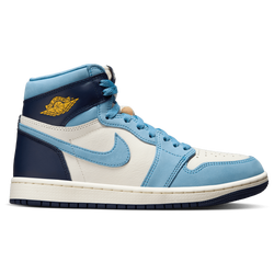 Women's - Jordan Air Jordan Retro 1 Hi RMSTD  - University Blue/Sail/University Gold