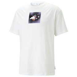 Men's - PUMA Ben Art Graphic T-Shirt - White/Multi