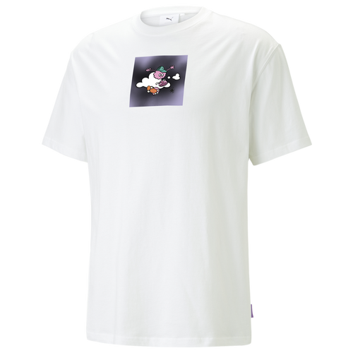 MENS - PUMA Ben Art Graphic T-Shirt - White/Multi