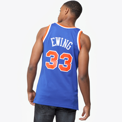 

Mitchell & Ness Mens Patrick Ewing Mitchell & Ness Knicks Swingman Jersey - Mens Royal/Black Size M