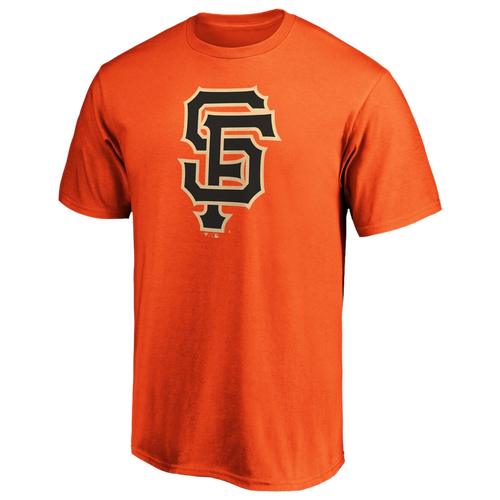 Shop Fanatics Mens  Giants Official Logo T-shirt In Orange