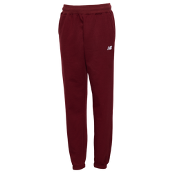 Boys' Grade School - New Balance Fleece Joggers - Monarch Burgundy/White