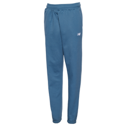 Boys' Grade School - New Balance Fleece Joggers - Shoreline Blue/White