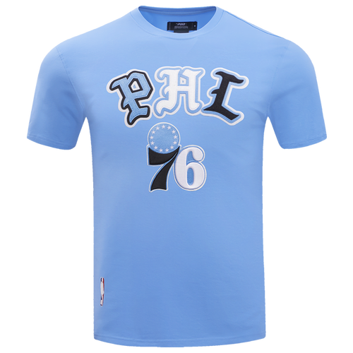 

Pro Standard Mens Pro Standard 76ers 3 Peat SJ T-Shirt - Mens Blue/Blue Size L