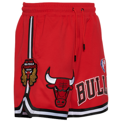 Men's - Pro Standard Bulls NBA Team Logo Pro Shorts - Red/Red