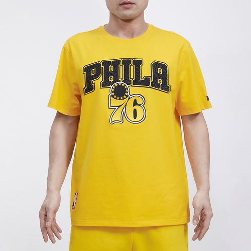 

Pro Standard Mens Pro Standard 76ers Tour Yellow SJ T-Shirt - Mens Yellow/Yellow Size M