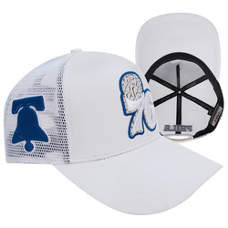 Adult - Pro Standard 76ers Varsity Green Trucker - White/Blue/Grey