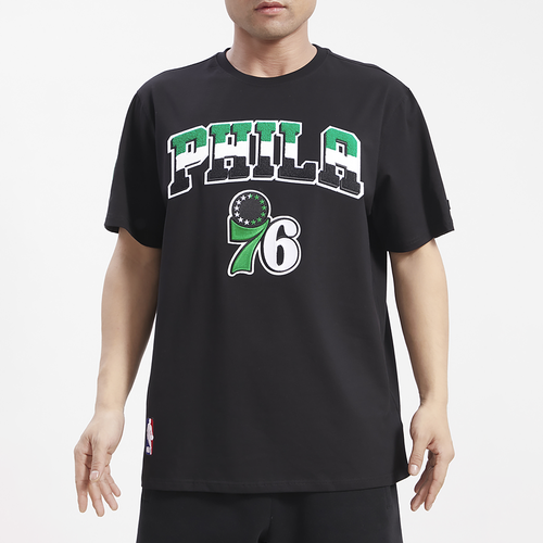 

Pro Standard Mens Pro Standard 76ers Varsity Green T-Shirt - Mens Black/Black Size S