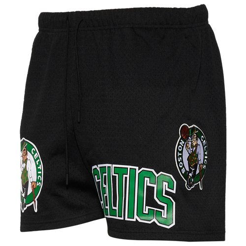 

Pro Standard Mens Boston Celtics Pro Standard Celtics NBA Button Up Mesh Shorts - Mens Black Size M