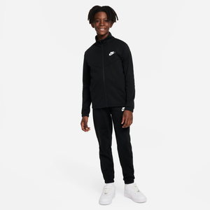 Nike standard fit hot sale tracksuit black