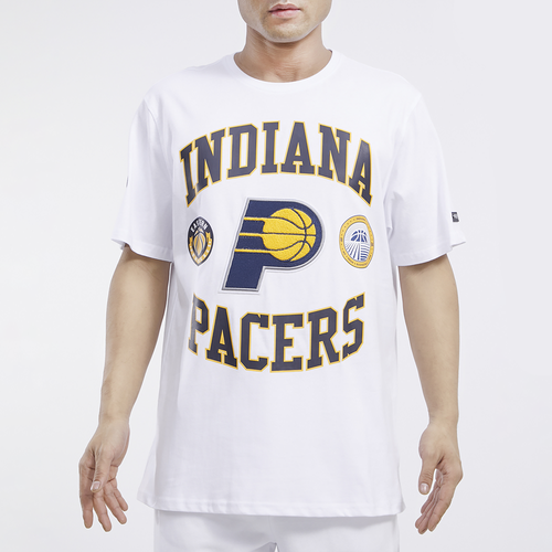 

Pro Standard Mens Pro Standard Pacers Graphic SJ T-Shirt - Mens White/White Size L