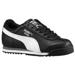 Boys' Preschool - PUMA Roma - Black/White/Puma Silver