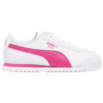 PUMA Roma - Girls' Preschool White/Fuchsia Purple
