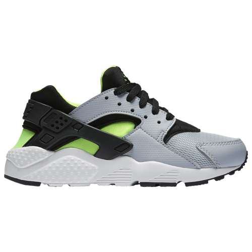 

Boys Nike Nike Huarache Run - Boys' Grade School Running Shoe Wolf Grey/Electric Green/White Size 04.5