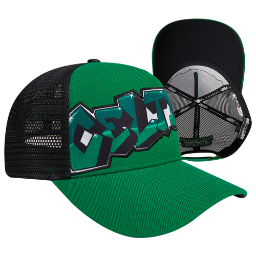 Pro Standard Mens Boston Celtics  Celtics Graffiti Trucker Hat In Green/black
