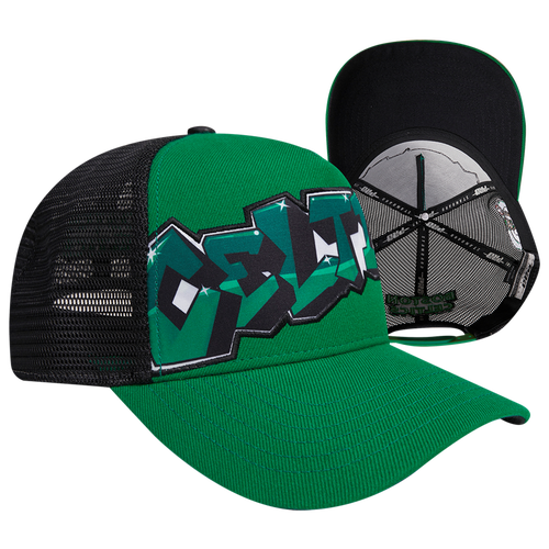 

Pro Standard Mens Boston Celtics Pro Standard Celtics Graffiti Trucker Hat - Mens Green/Black Size One Size