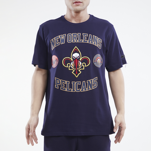 

Pro Standard Mens Pro Standard Pelicans Graphic SJ T-Shirt - Mens Midnight Navy/Midnight Navy Size S
