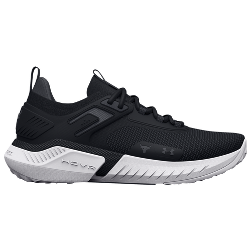 

Under Armour Boys Under Armour Project Rock 5 - Boys' Grade School Running Shoes White/Black Size 6.0