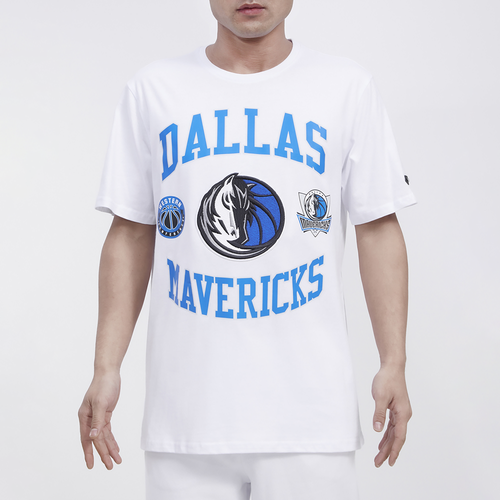 

Pro Standard Mens Pro Standard Mavericks Graphic SJ T-Shirt - Mens White/White Size L